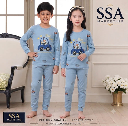 Blue Car Kids Wear