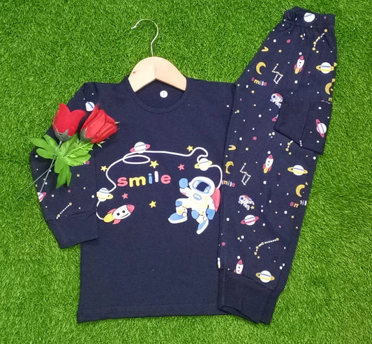 Blue Spaceship Kids Wear