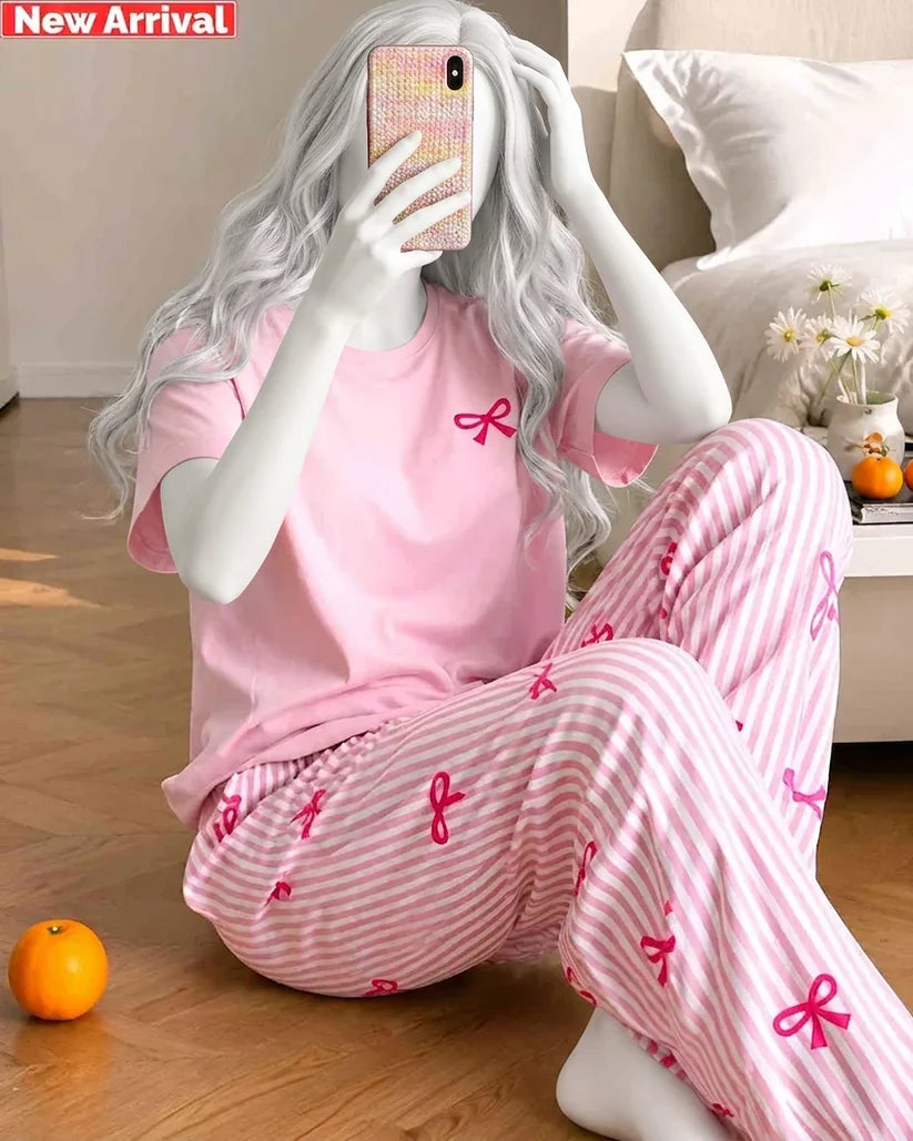 Pink Ribbon Dream PJ Set